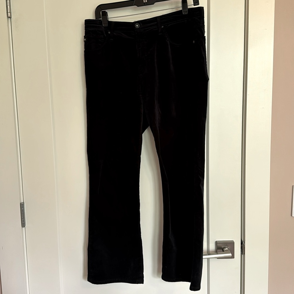 AG Jodi Crop high rise flare crop velvet pants. - Picture 2 of 9